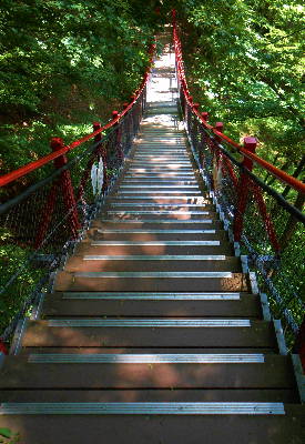 小中大滝の吊橋