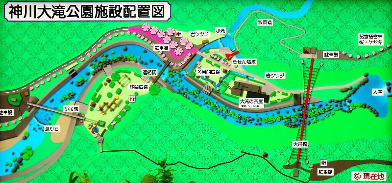 神川大滝周辺マップ
