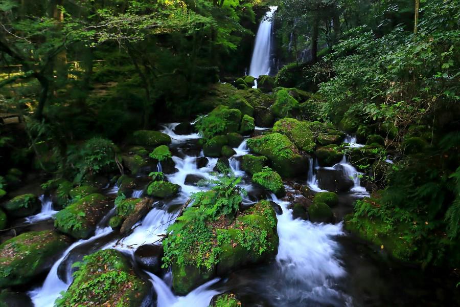 白糸の滝（しらいとのたき）【熊本県西原村】