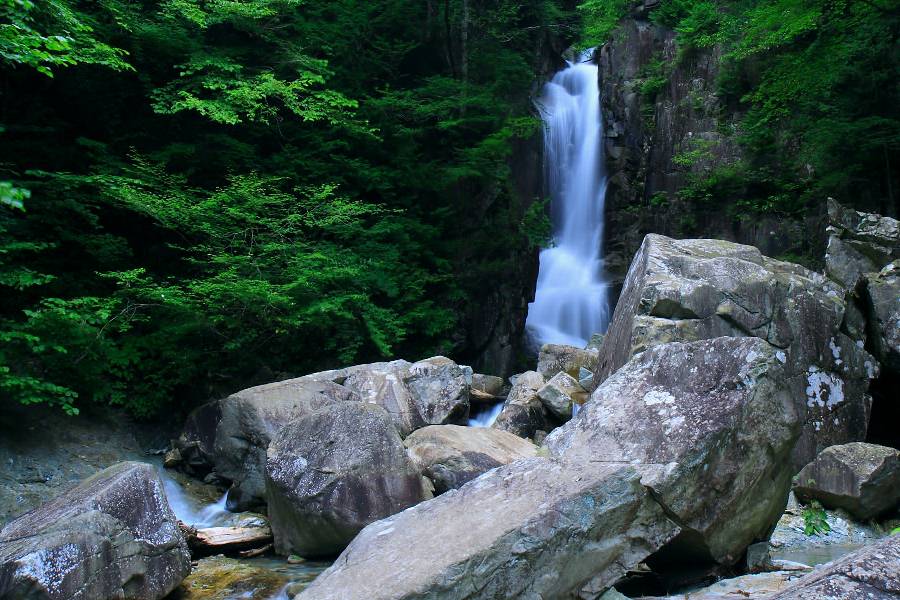 銅穴の滝